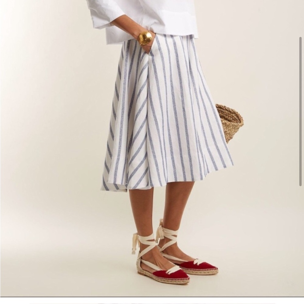 Thierry Colson striped Midi skirt